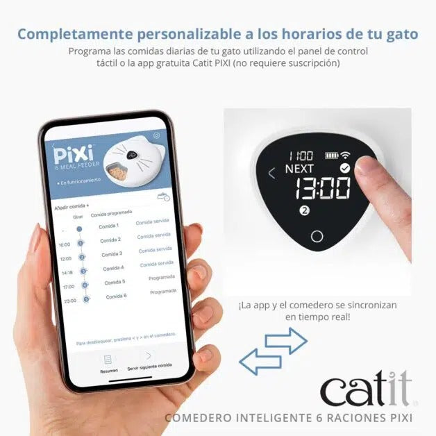 Catit Comedero Inteligente Pixi 6 Raciones