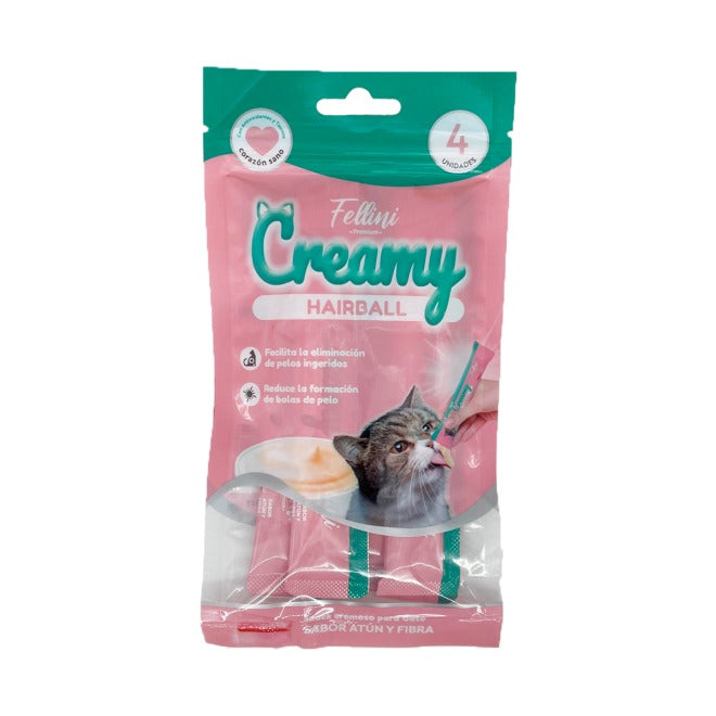 Fellini Creamy Hairball Atún y Fibra