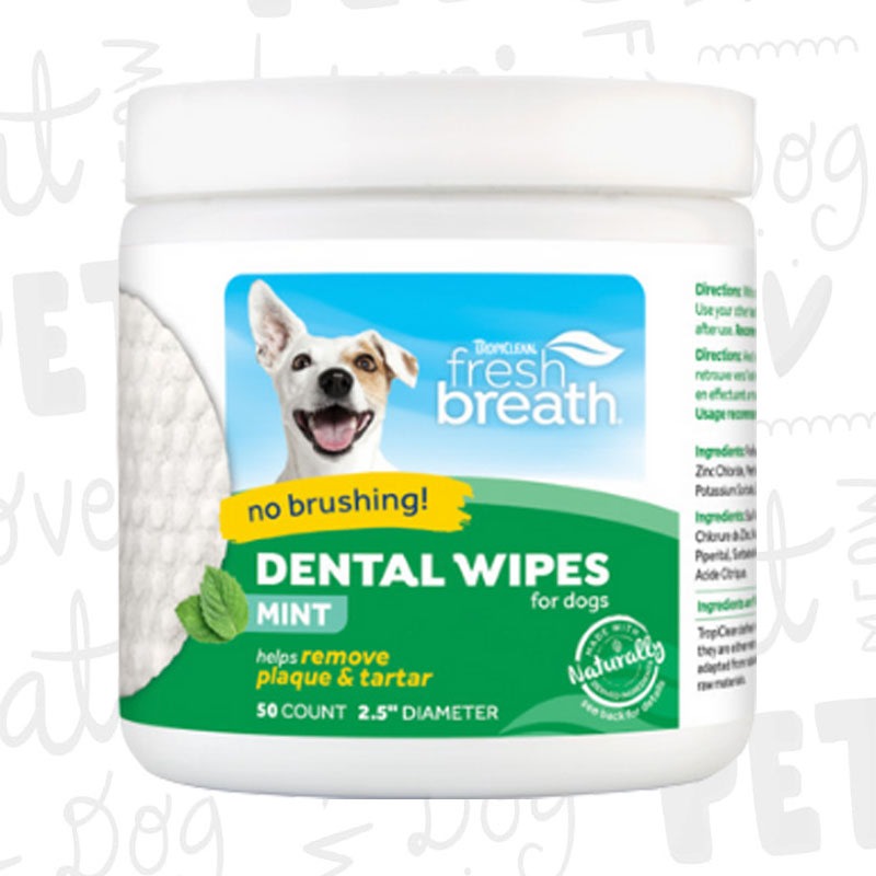 TropiClean freshbreath Dental Wipes