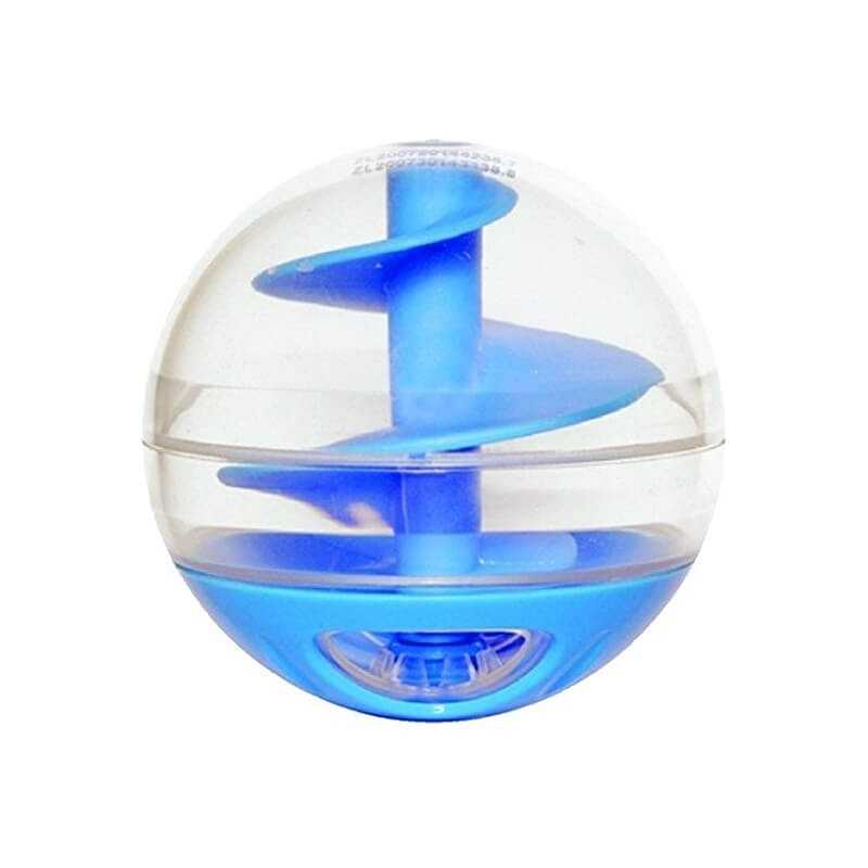 CATIT BOLA DISPENSADORA  DE COMIDA AZUL