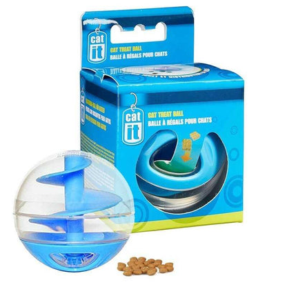 CATIT BOLA DISPENSADORA  DE COMIDA AZUL