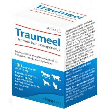 TRAUMEEL VETERINARIO 100 COMPRIMIDOS