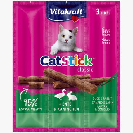 Golosina Vitakraft Gato Stick Pato y Conejo